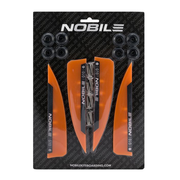 Плавники для кейтборду Nobile 15 Fin G10 (4 шт.) помаранчеві NBL-F15-G10 2