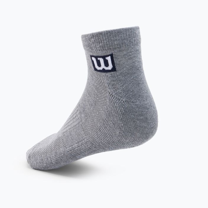 Шкарпетки тренувальні чоловічі Wilson Premium Low Cut 3 pack сірі W8F3H-3730 2