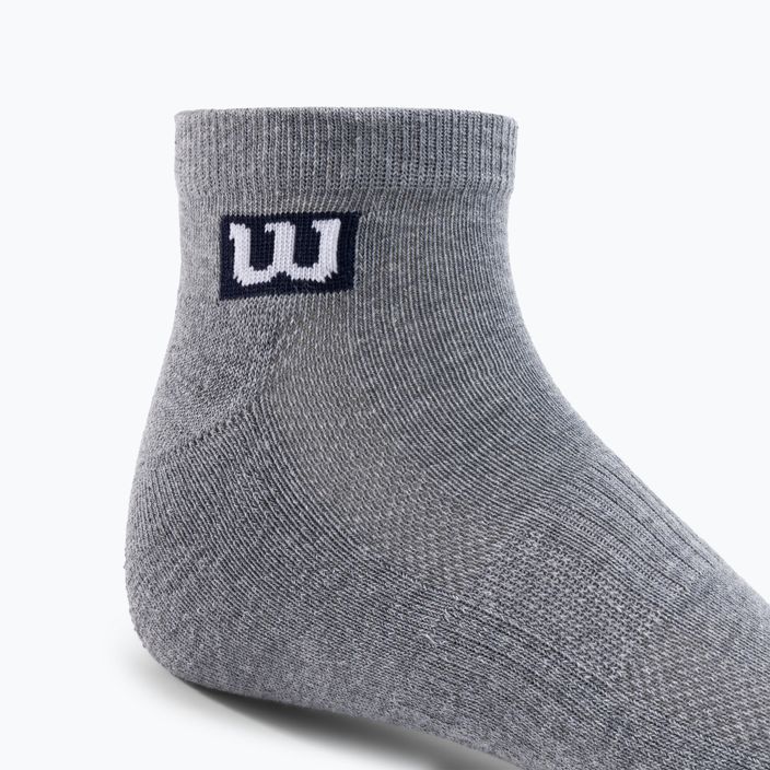 Шкарпетки тренувальні чоловічі Wilson Premium Low Cut 3 pack сірі W8F3H-3730 3