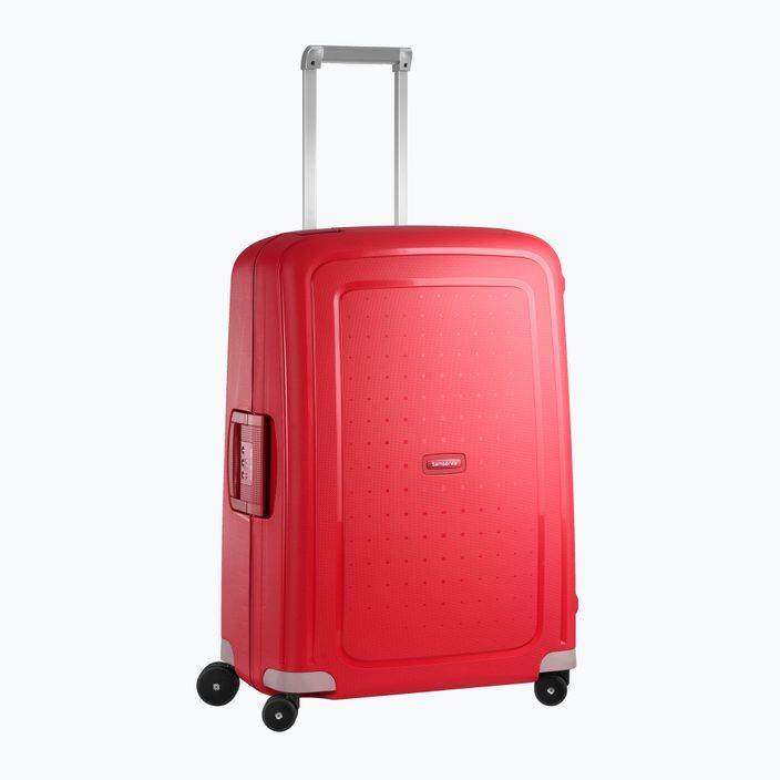 Дорожня сумка Samsonite S'cure Spinner 79 л малиново-червоного кольору 2