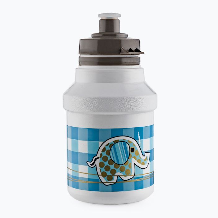 Пляшка велосипедна з кошиком дитяча Polisport Elephant біло-блакитна 8644200105