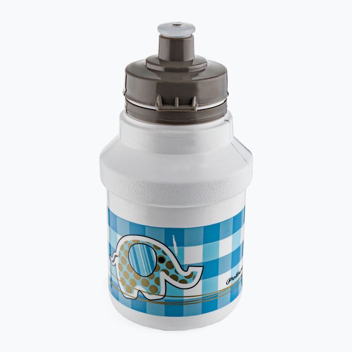 Пляшка велосипедна з кошиком дитяча Polisport Elephant біло-блакитна 8644200105 2