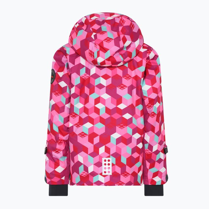 Куртка лижна дитяча LEGO Lwjested рожева 11010549 8