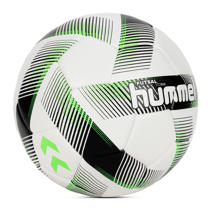 Футбольний м'яч Hummel Storm FB білий/чорний/зелений розмір 4 2