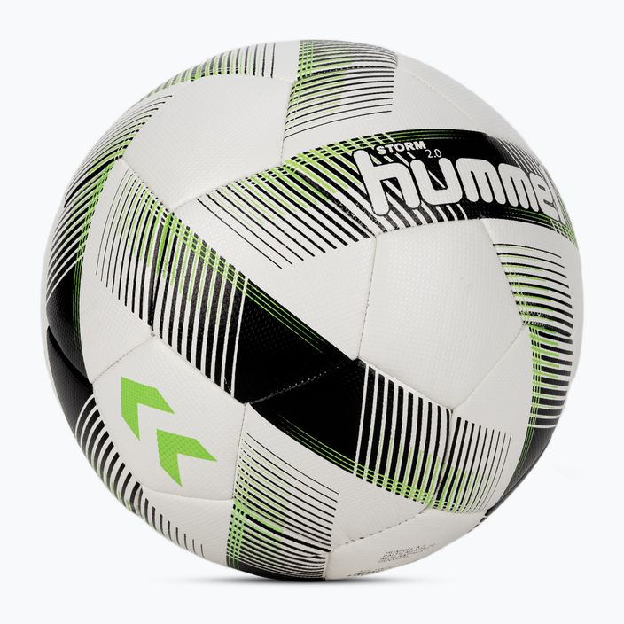 Футбольний м'яч Hummel Storm 2.0 FB білий/чорний/зелений розмір 4 2