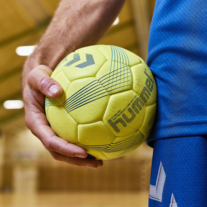 М'яч гандбольний Hummel Strom Pro HB жовтий/синій/морський розмір 2 5