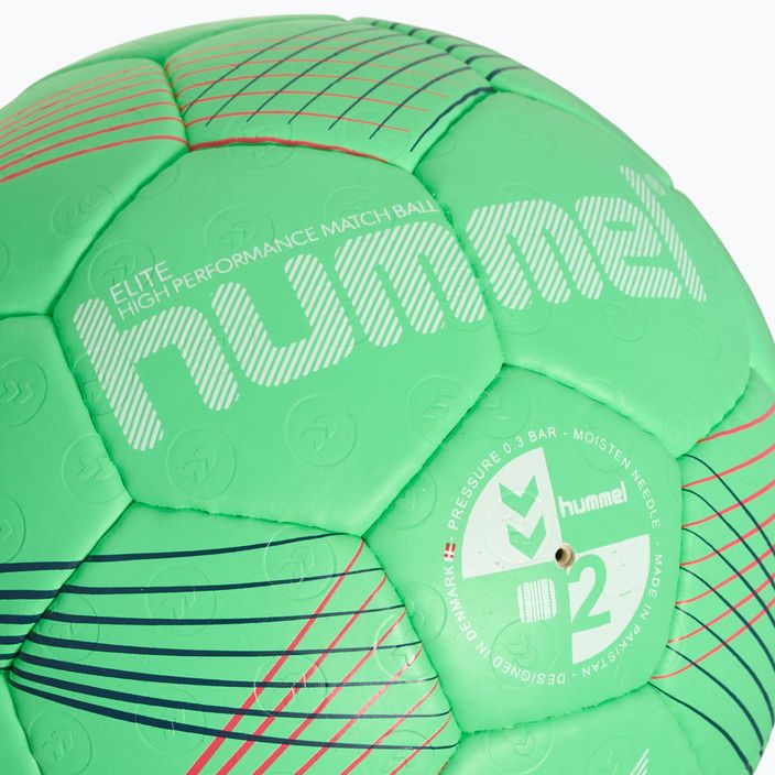 М'яч гандбольний Hummel Elite HB зелений/білий/червоний розмір 2 3