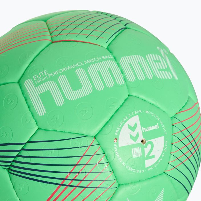М'яч гандбольний Hummel Elite HB зелений/білий/червоний розмір 3 3
