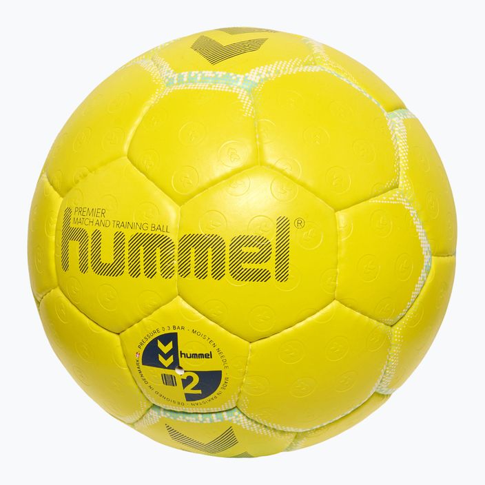 М'яч гандбольний Hummel Premier HB жовтий/білий/синій розмір 1