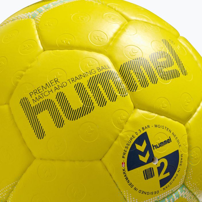 М'яч гандбольний Hummel Premier HB жовтий/білий/синій розмір 1 3