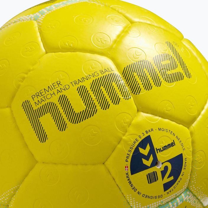 М'яч гандбольний Hummel Premier HB жовтий/білий/синій розмір 2 3