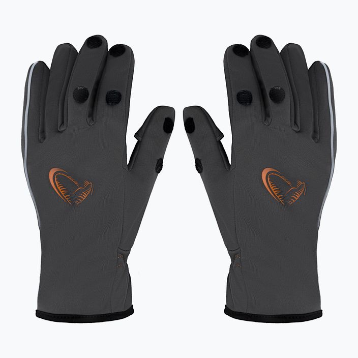 Рукавиці для риболовлі Savage Gear Softshell Glove сірі 76460 2