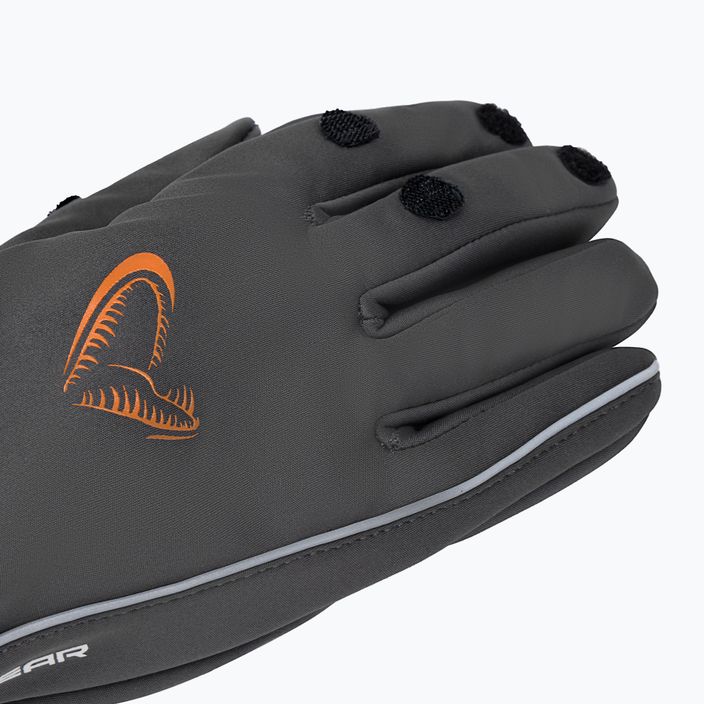 Рукавиці для риболовлі Savage Gear Softshell Glove сірі 76460 5