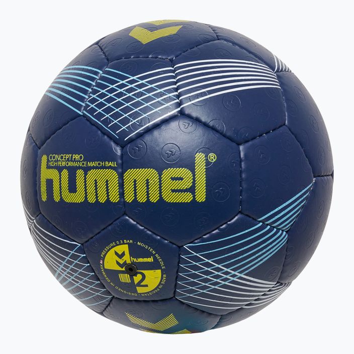 М'яч гандбольний Hummel Concept Pro HB морський/жовтий розмір 2