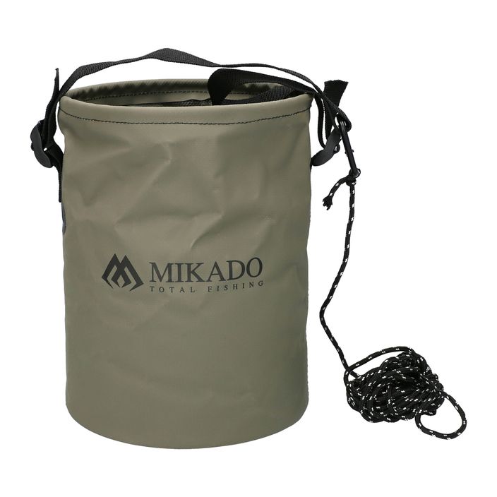 Відро для риболовлі Mikado складане зелене AMC-021 2