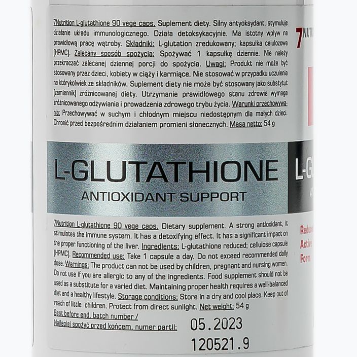 L-Glutathione 7Nutrition антиоксидант 90 капсул 7Nu000466 2