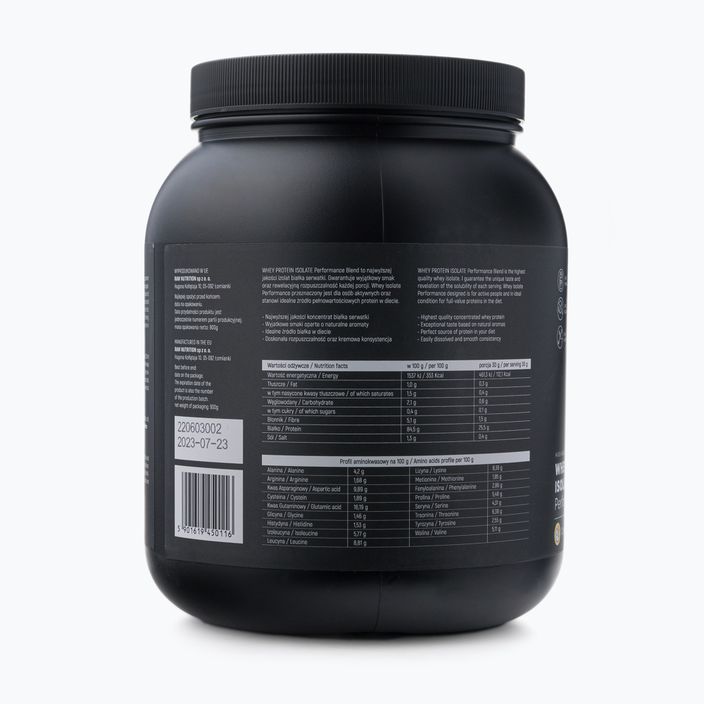 Whey Protein Isolate Raw Nutrition 900g печиво WPI-59017 3
