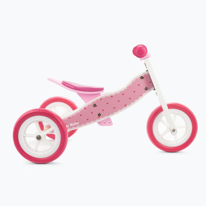 Велосипед біговий триколісний Milly Mally 2в1 Look рожевий 2772