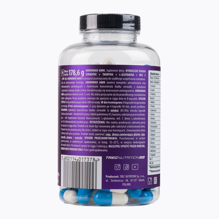 Amino Max Trec 6800 амінокислоти 160 капсул TRE/083 2