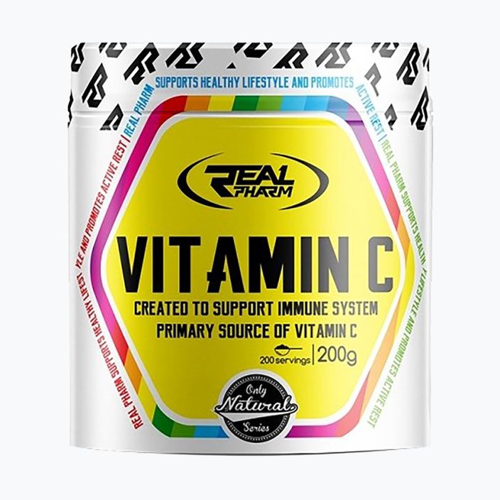 Вітамін C Real Pharm Vitamin C 200 g полуниця/малина 3