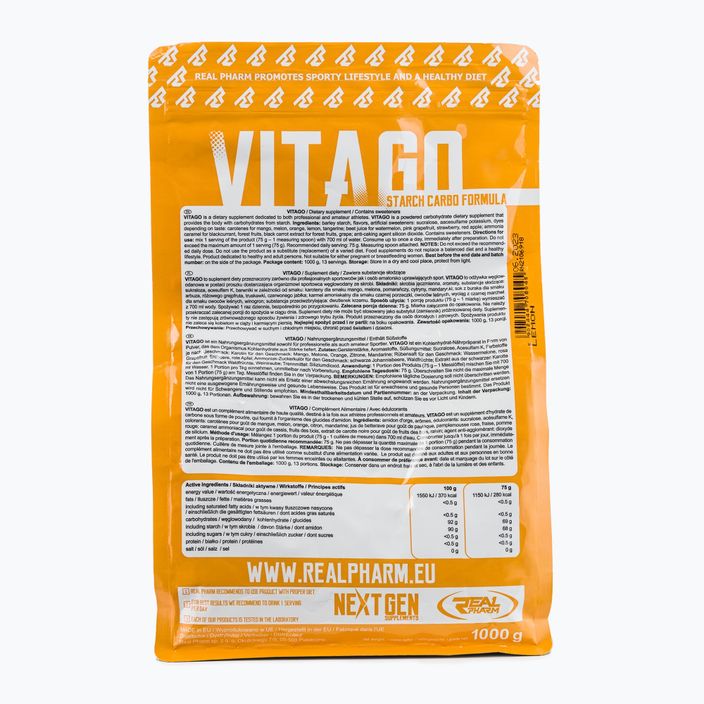 Carbo Vita GO Real Pharm Вуглеводи 1kg лимон 708045 2