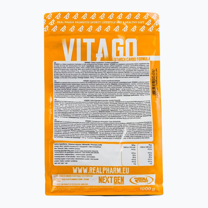 Carbo Vita GO Real Pharm Вуглеводи 1kg манго-маракуя 708106 2