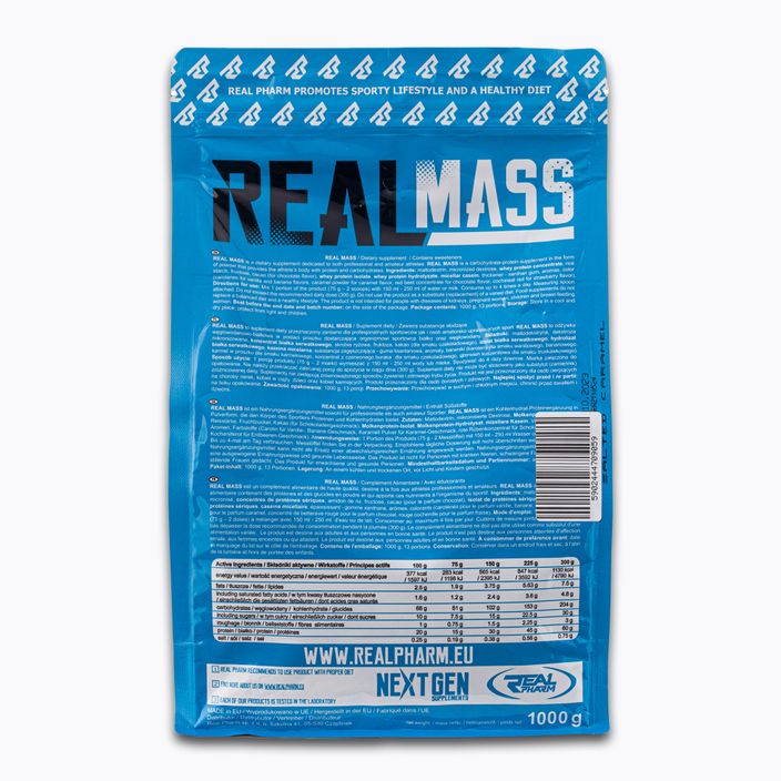 Гейнер Real Pharm Real Mass 1kg солона карамель 709059 2