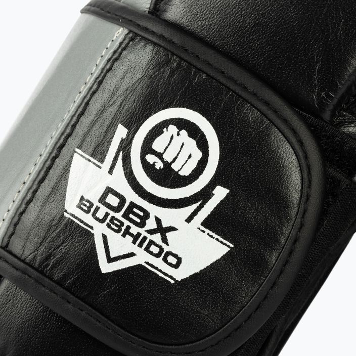 Рукавиці воксерські DBX BUSHIDO Muay Thai з натуральної шкіри чорні ARB-431sz 5