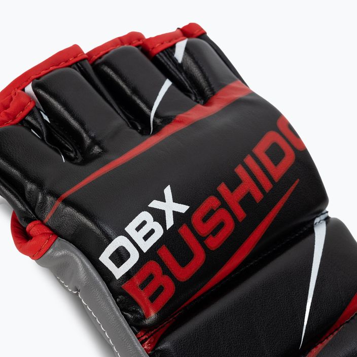 Рукавиці тренувальні для MMA та тренувань на мішку DBX BUSHIDO чорно-червоні E1V6-M 5
