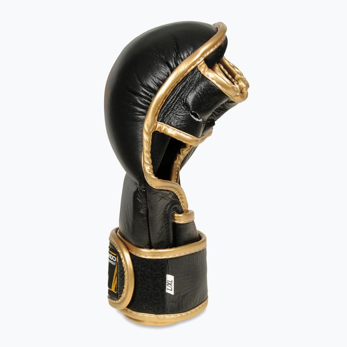 Спарингові рукавиці для тренувань MMA DBX BUSHIDO шкіряні чорні Arm-2011D-L 7
