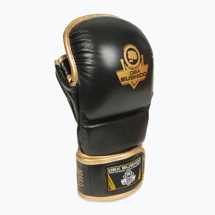 Спарингові рукавиці для тренувань MMA DBX BUSHIDO шкіряні чорні Arm-2011D-L 9