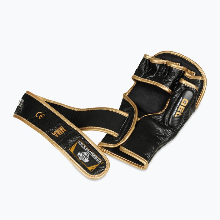 Спарингові рукавиці для тренувань MMA DBX BUSHIDO шкіряні чорні Arm-2011D-L 11