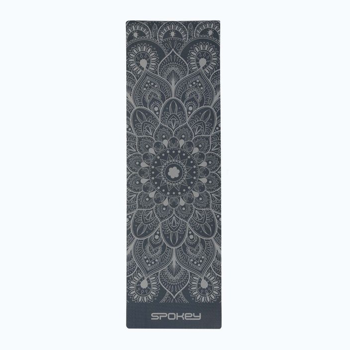 Килимок для йоги  Spokey Yoga Mandala 4 мм сірий 929857 2
