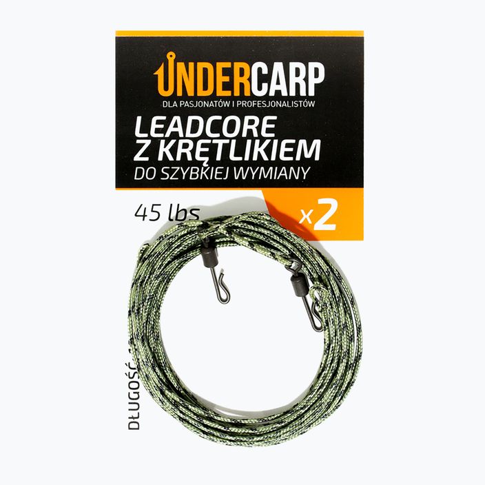 Лідкор короповий UnderCarp з вертлюжком зелений UC4 2