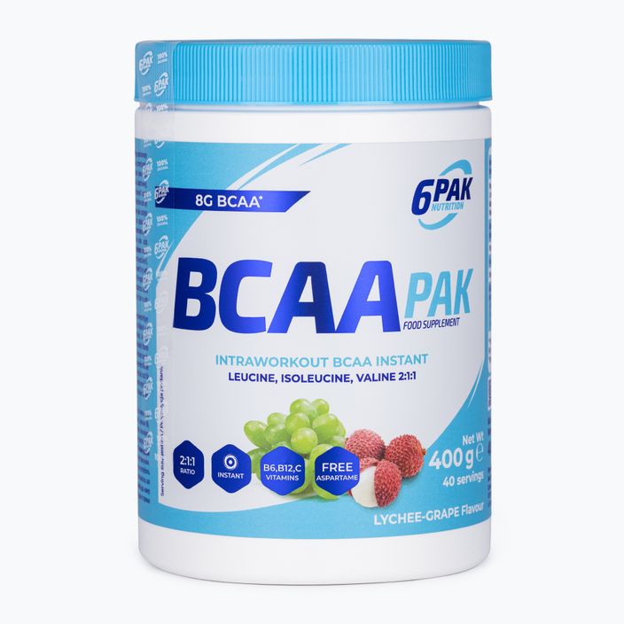 BCAA 6PACK PACK 400 g Lychee Grape