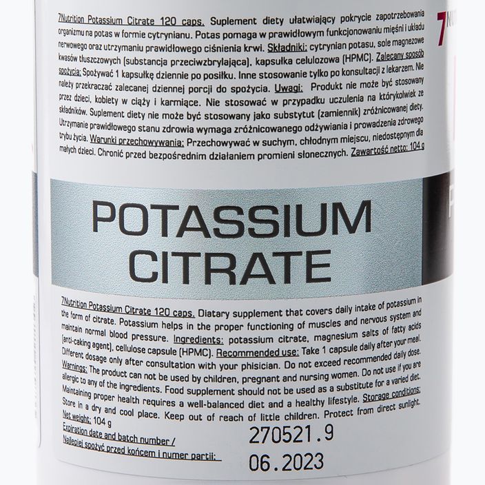 Potassium 7Nutrition калій 120 капсул 7Nu000425 2