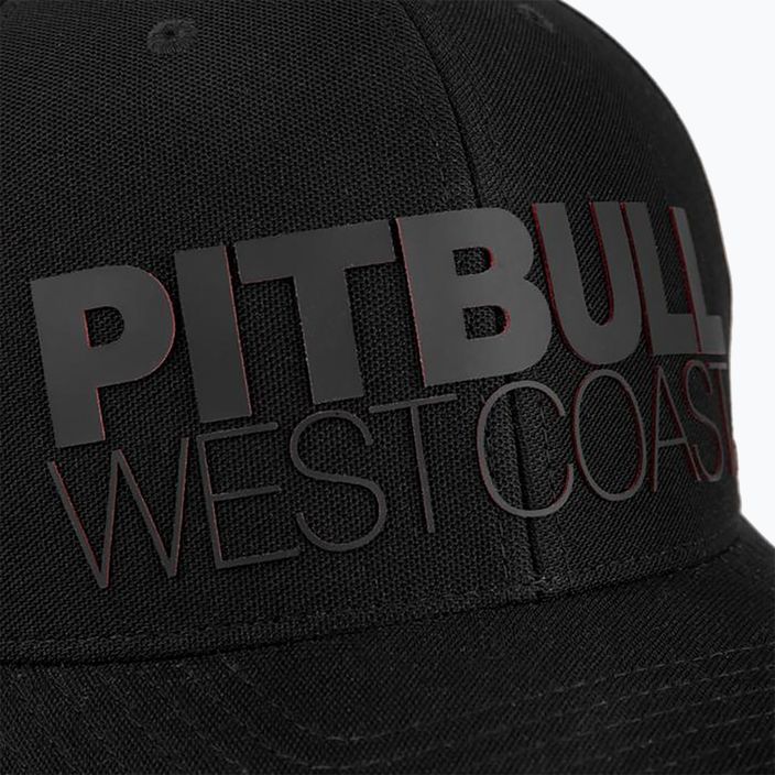 Чоловіча бейсболка Pitbull West Coast Snapback Seascape чорно-червона з принтом 6