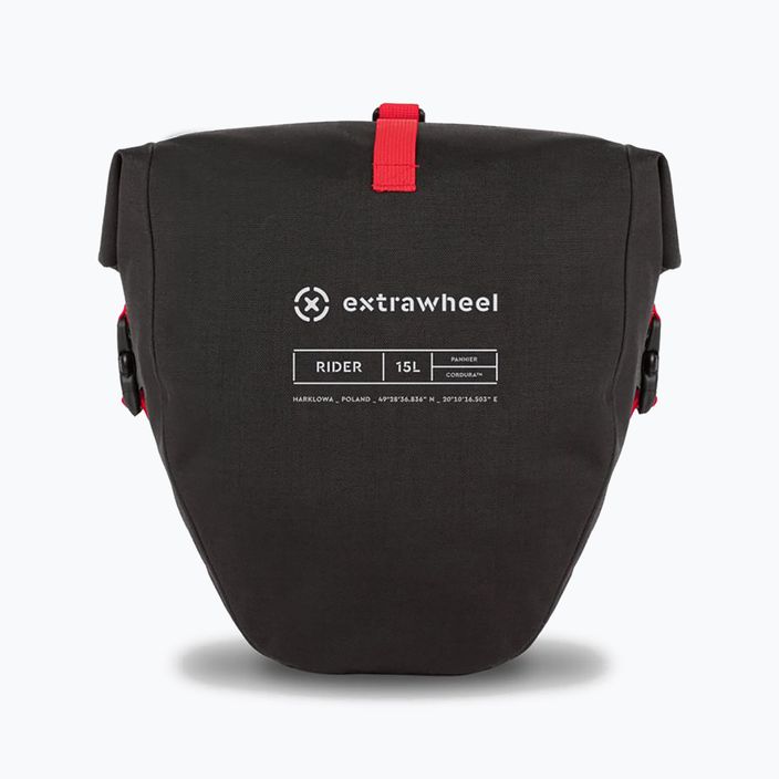 Сумка-багажник для велосипеда Extrawheel Rider Premium 2 x 15 l black 4
