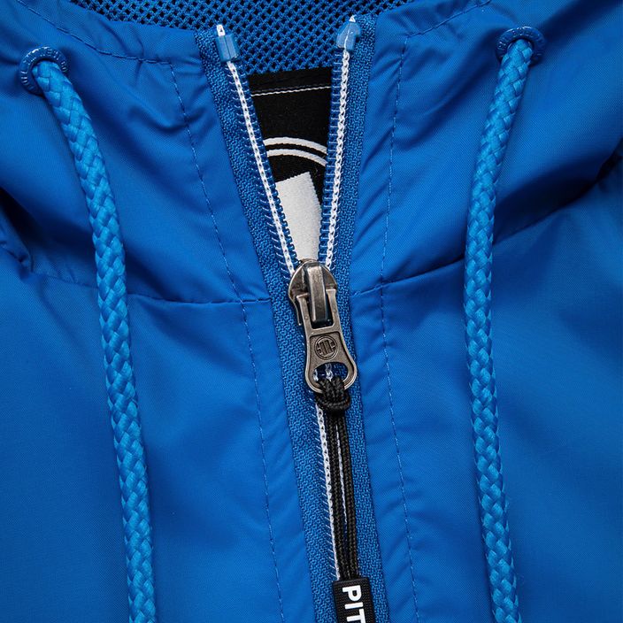 Чоловіча спортивна нейлонова куртка Pitbull West Coast з капюшоном королівського синього кольору 8