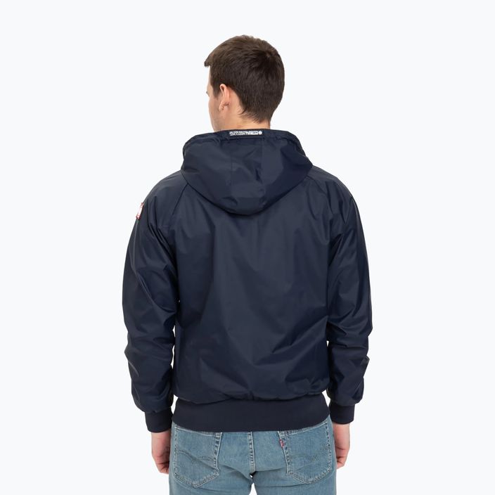 Чоловіча спортивна нейлонова куртка Pitbull West Coast з капюшоном темно-синього кольору 3