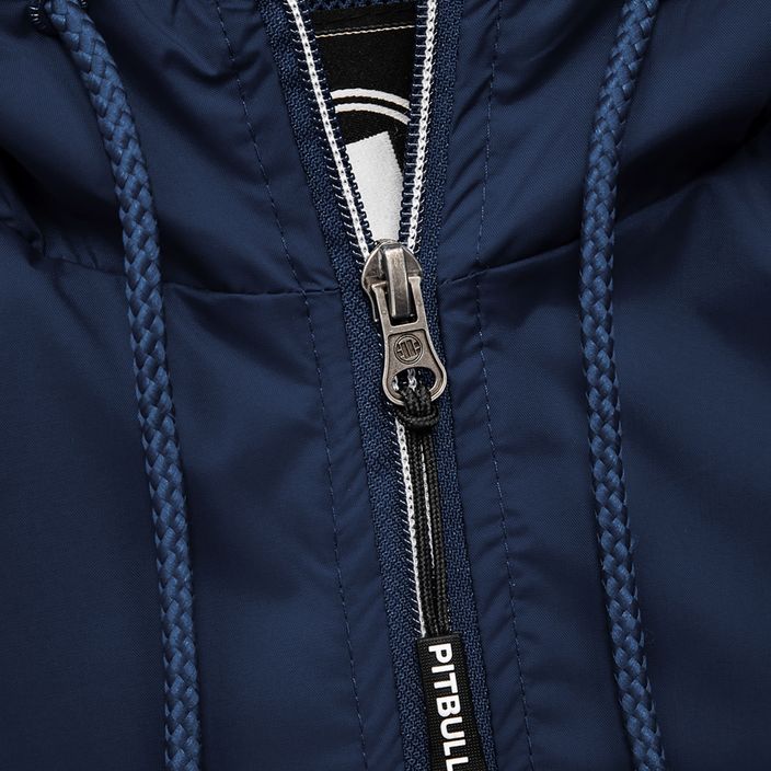 Чоловіча спортивна нейлонова куртка Pitbull West Coast з капюшоном темно-синього кольору 9