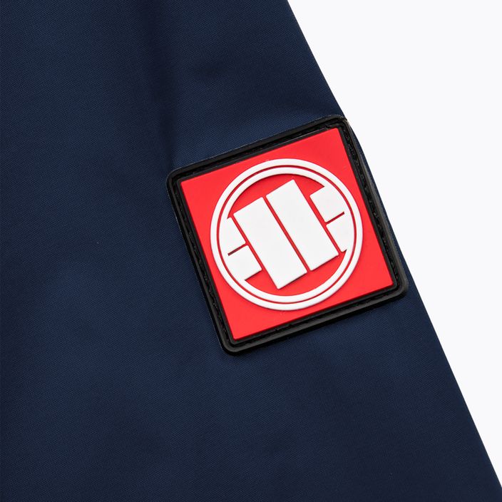 Чоловіча спортивна нейлонова куртка Pitbull West Coast з капюшоном темно-синього кольору 10