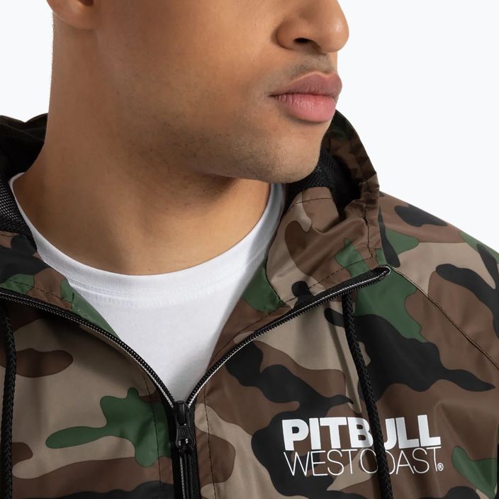 Чоловіча спортивна нейлонова лісова камуфляжна куртка Pitbull West Coast з капюшоном 2