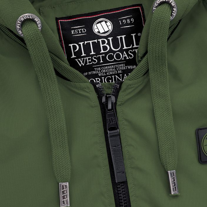 Чоловіча оливкова куртка Pitbull West Coast Nimitz з капюшоном 4