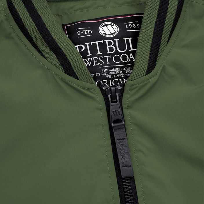 Чоловіча оливкова куртка Pitbull West Coast Nimitz з капюшоном 5