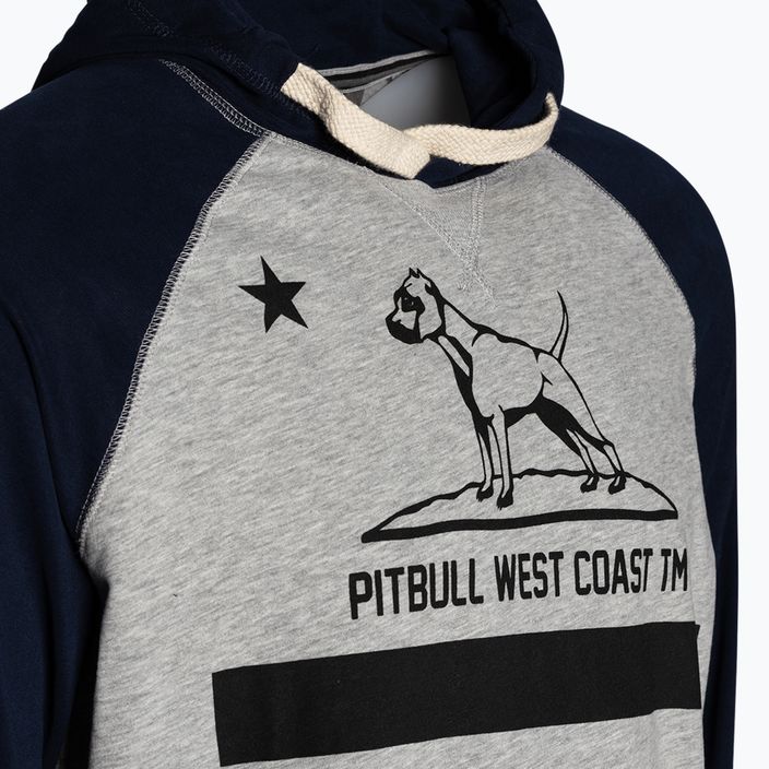 Кофта з капюшоном чоловіча Pitbull West CoastCalifornia сіро-темно-синя 251003155903 7