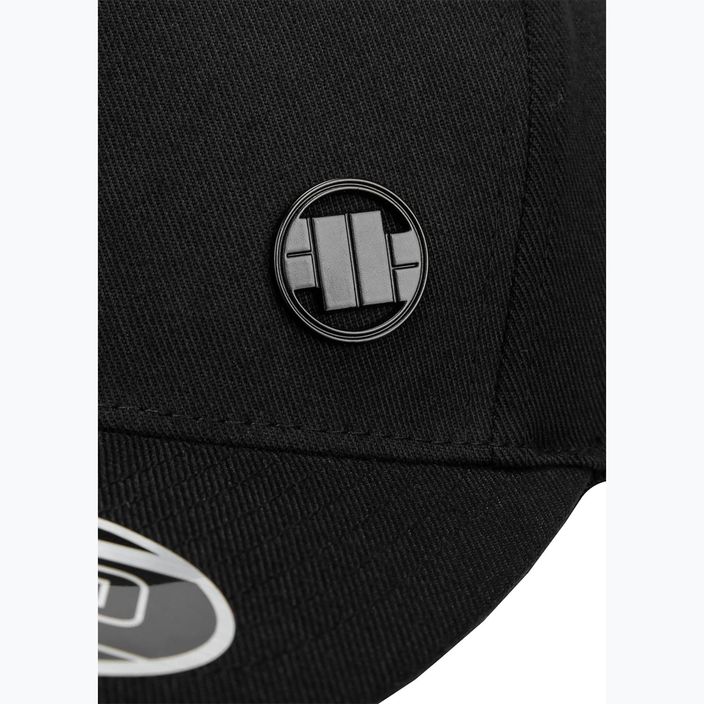 Чоловіча бейсболка Pitbull West Coast ,,3D Metal Logo" чорна з гачком і петлею 3