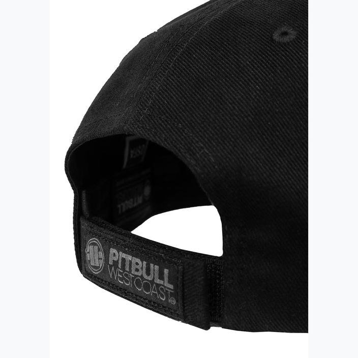 Чоловіча бейсболка Pitbull West Coast ,,3D Metal Logo" чорна з гачком і петлею 5