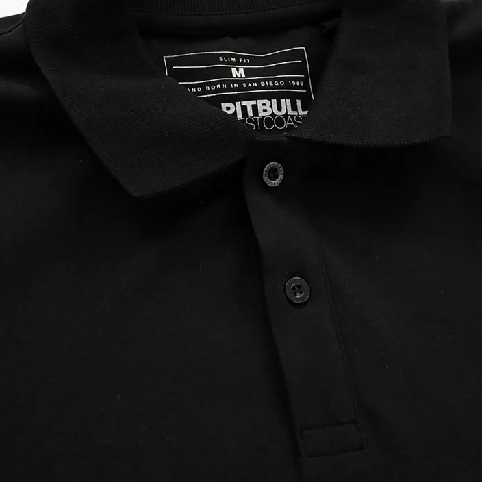 Футболка поло чоловіча Pitbull West Coast Polo Jersey Small Logo 210 GSM black 3