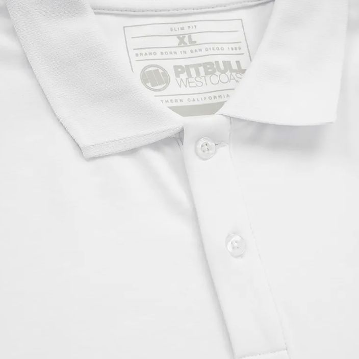 Футболка поло чоловіча Pitbull West Coast Polo Jersey Small Logo 210 GSM white 3